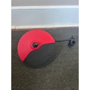 Alesis Nitro DM7X 10 Inch Cymbal Single Red Black Electronic Drum Pad With Arm